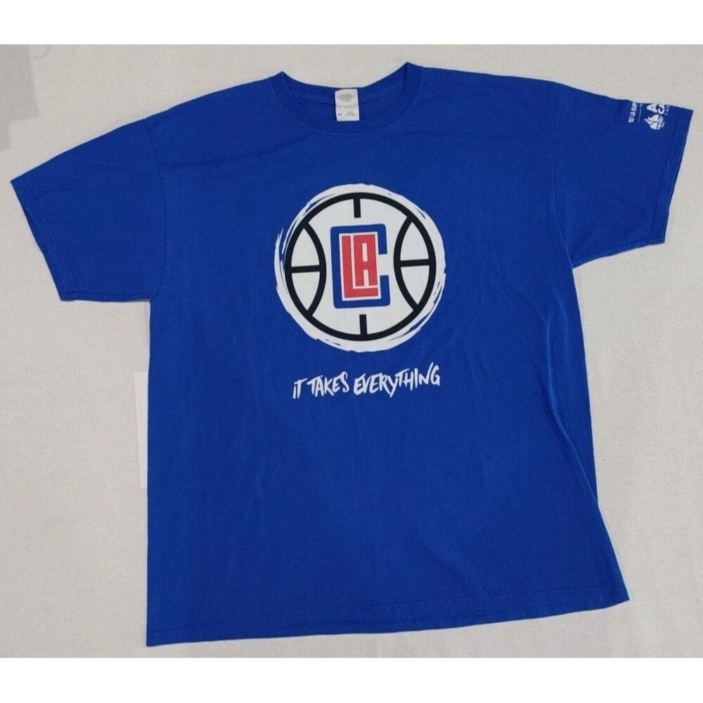 Los Angeles Clippers NBA Tshirt Blue Adult Size XL